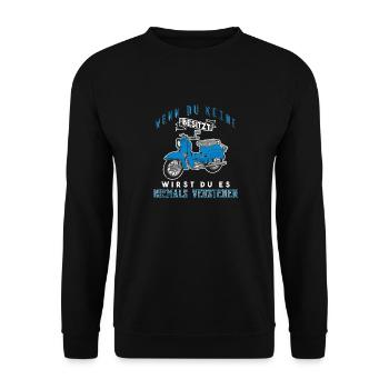Wenn Du Keine Besitzt Simson Schwalbe - Unisex Pullover - Schwarz - Vorne - Alina (178cm) & Michal (187cm)