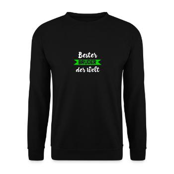 Bester Bruder der Welt - Unisex Pullover - Schwarz - Vorne - Alina (178cm) & Michal (187cm)