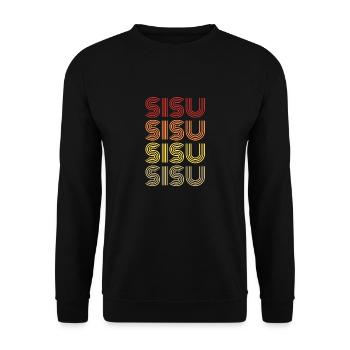 Sisu Vintage - Sweat-shirt Unisexe - noir - Devant - Alina (178cm) & Michal (187cm)