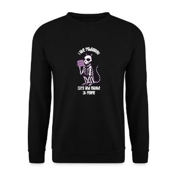X-Ray Cat Rad Tech Art - Unisex Sweatshirt - black - Front - Alina (178cm) & Michal (187cm)