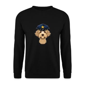 Police Labaradoodle Canine Handler I Police Dog I - Unisex Sweatshirt - black - Front - Alina (178cm) & Michal (187cm)