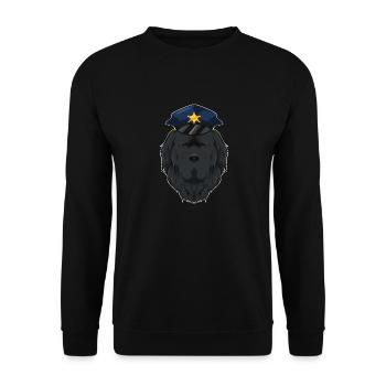 Police Newfoundland Canine Handler I Police Dog I - Unisex Sweatshirt - black - Front - Alina (178cm) & Michal (187cm)