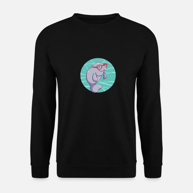 Liebe Seekühe - Unisex Pullover - Schwarz
