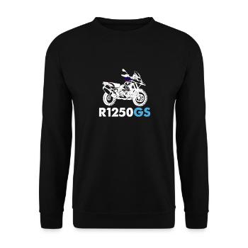 Speed R1250GS Motorcycle Biker R1250GS - Unisex Pullover - Schwarz - Vorne - Alina (178cm) & Michal (187cm)