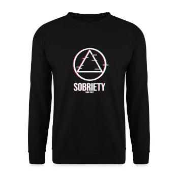 Alcoholics AA Anonymous Sobriety Akhololiker 2022 - Unisex Sweatshirt - black - Front - Alina (178cm) & Michal (187cm)