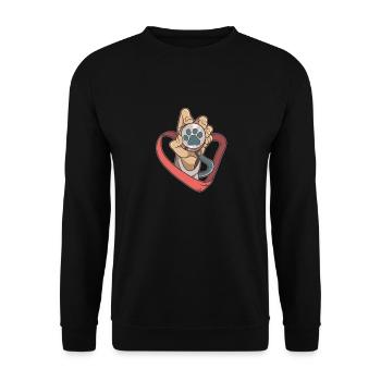 Tierarzt Student Tierarzt Haustiere - Unisex Pullover - Schwarz - Vorne - Alina (178cm) & Michal (187cm)