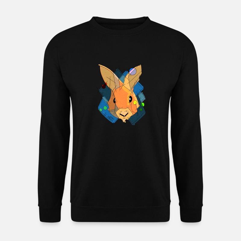 Abstract Rabbit - Unisex Sweatshirt - black
