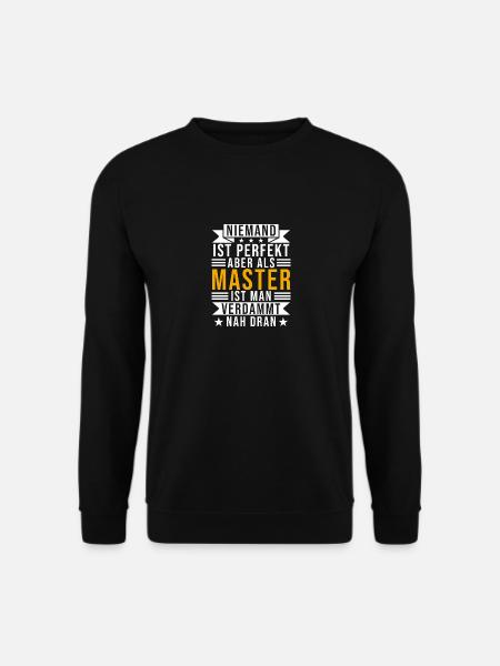 Masterarbeit Studium Student Master Spruch Uni - Unisex Pullover - Schwarz