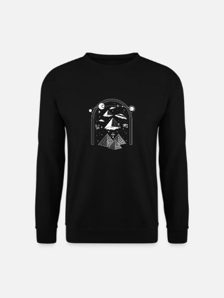 Aliens Conspiracy Theory I UFO I Ancient Egyptian - Unisex Pullover - Schwarz