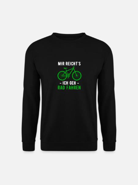 Cooler Fahrrad Mountainbike Spruch Geschenk - Unisex Pullover - Schwarz