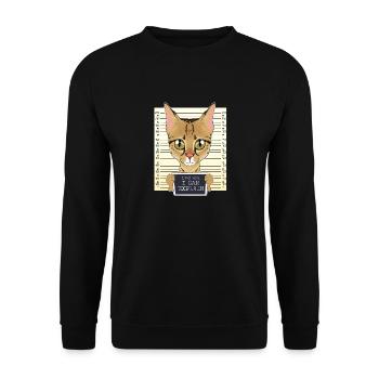 Savannah Cat Mom - Dear Mom I Can Explain - Unisex Sweatshirt - black - Front - Alina (178cm) & Michal (187cm)