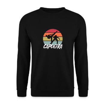 Capoeira Martial Arts Brazil Martial Arts Workout - Unisex Sweatshirt - black - Front - Alina (178cm) & Michal (187cm)
