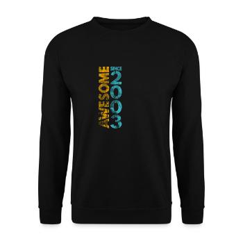 Awesome since 2003 - Unisex Sweatshirt - black - Front - Alina (178cm) & Michal (187cm)