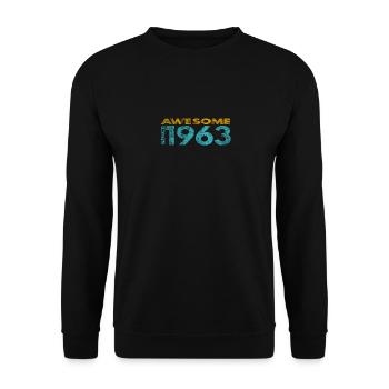 Génial depuis 1963 - Sweat-shirt Unisexe - noir - Devant - Alina (178cm) & Michal (187cm)