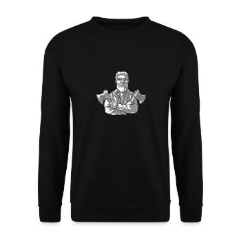 Axe Throw axe thrower axe throw hatchet competition - Unisex Sweatshirt - black - Front - Alina (178cm) & Michal (187cm)