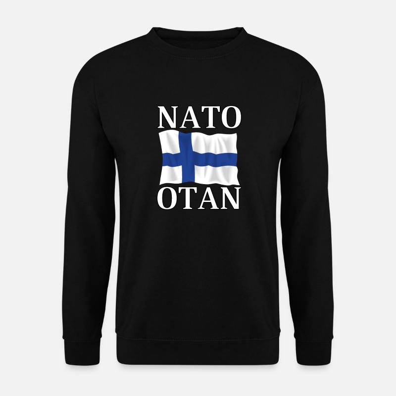 NATO otaN og Finlands flag - Unisex sweater - sort