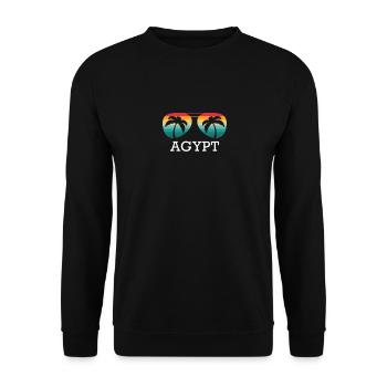 Ägypten Urlaub Reisen Sommer Sonne Souvenir - Unisex Pullover - Schwarz - Vorne - Alina (178cm) & Michal (187cm)