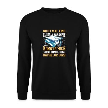 Bachelor 2022 Geschenk nichts konnte mich aufhalte - Unisex Pullover - Schwarz - Vorne - Alina (178cm) & Michal (187cm)