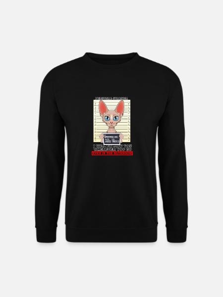 Sphynx Cat I Cat Lover I Personal Stalker - Unisex Pullover - Schwarz