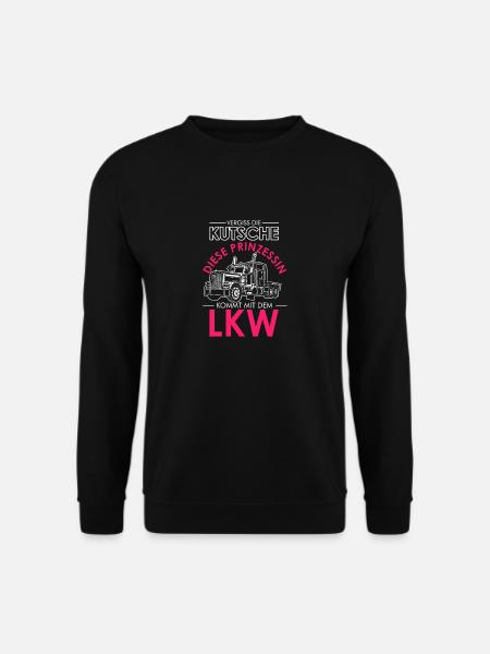 Vergiss Die Kutsche Echte Prinzessin LKW Truckerin - Unisex Pullover - Schwarz