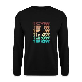 Track and Field Javelin Throwing Thrower - Unisex Sweatshirt - black - Front - Alina (178cm) & Michal (187cm)