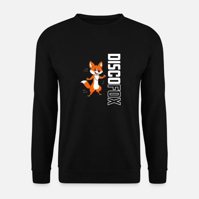 Disco fox - Unisex Sweatshirt - black