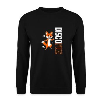 Disco Fuchs - Unisex Pullover - Schwarz - Vorne - Alina (178cm) & Michal (187cm)