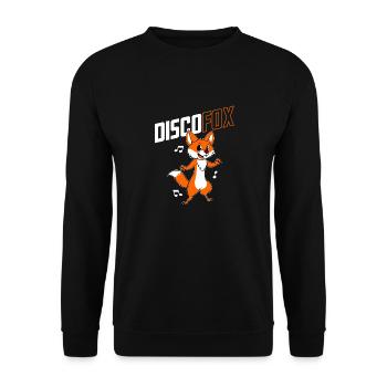 Disco Fuchs - Unisex Pullover - Schwarz - Vorne - Alina (178cm) & Michal (187cm)