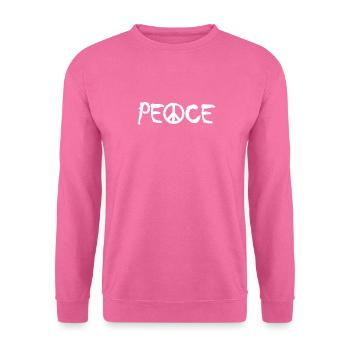 PAIX avec le A comme symbole de paix Signe de paix - Sweat-shirt Unisexe - rose - Devant