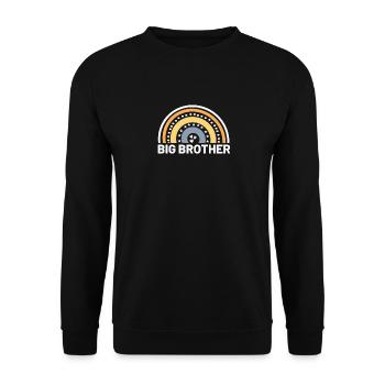 Big Brother Cadeau Arc-en-ciel - Sweat-shirt Unisexe - noir - Devant - Alina (178cm) & Michal (187cm)