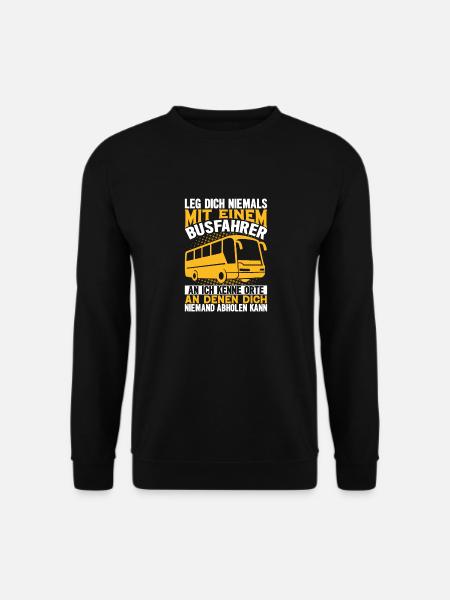 Busfahrer Bus Geschenk - Unisex Pullover - Schwarz