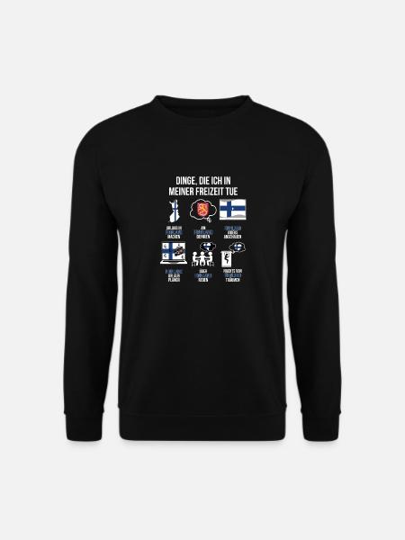 Finnland Spruch | Lustiger Freizeit Spruch Finland - Unisex Pullover - Schwarz
