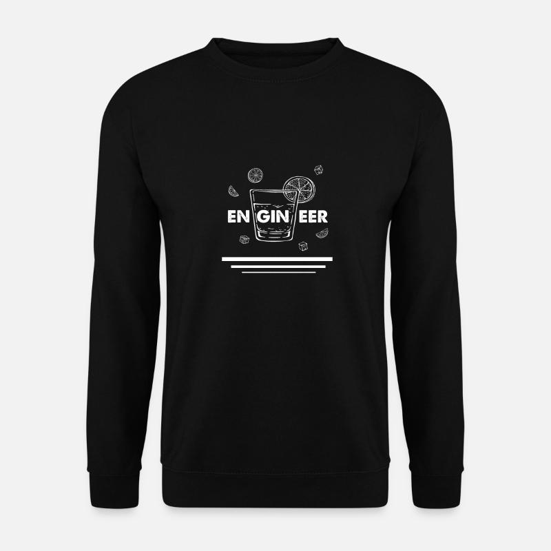 T-shirt Man Engineer Crafts Funny - Unisex Sweatshirt - black