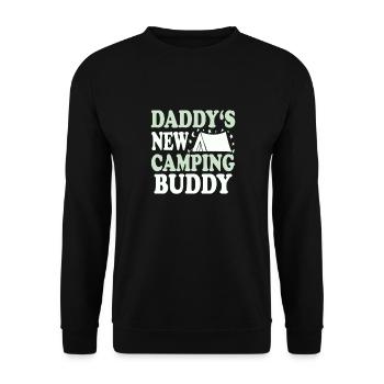 Daddys new camping buddy - Unisex Sweatshirt - black - Front - Alina (178cm) & Michal (187cm)
