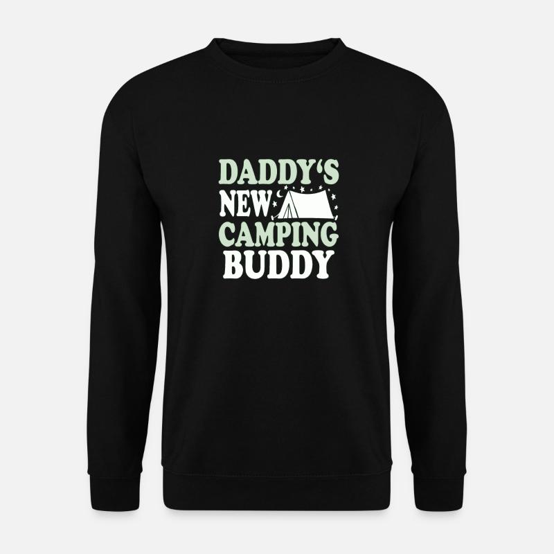 Daddys new camping buddy - Unisex Pullover - Schwarz