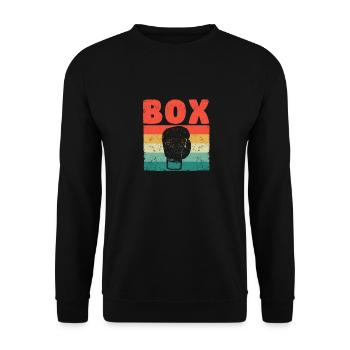 Boxing Glove Funny Boxing Gloves Boxer Fighting - Unisex Sweatshirt - black - Front - Alina (178cm) & Michal (187cm)