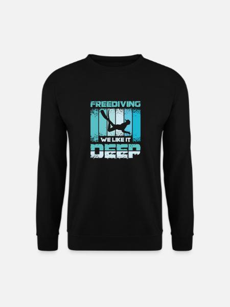 Freediving we like it deep - Unisex Sweatshirt - black