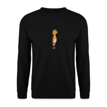 Hoopoe Bird of the Year Bird Lovers Hoopoe - Unisex Sweatshirt - black - Front - Alina (178cm) & Michal (187cm)