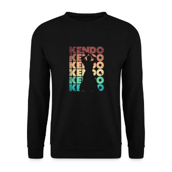 Kendo Japanese Martial Arts Kenjutsu Kendo Kendok - Unisex Sweatshirt - black - Front - Alina (178cm) & Michal (187cm)