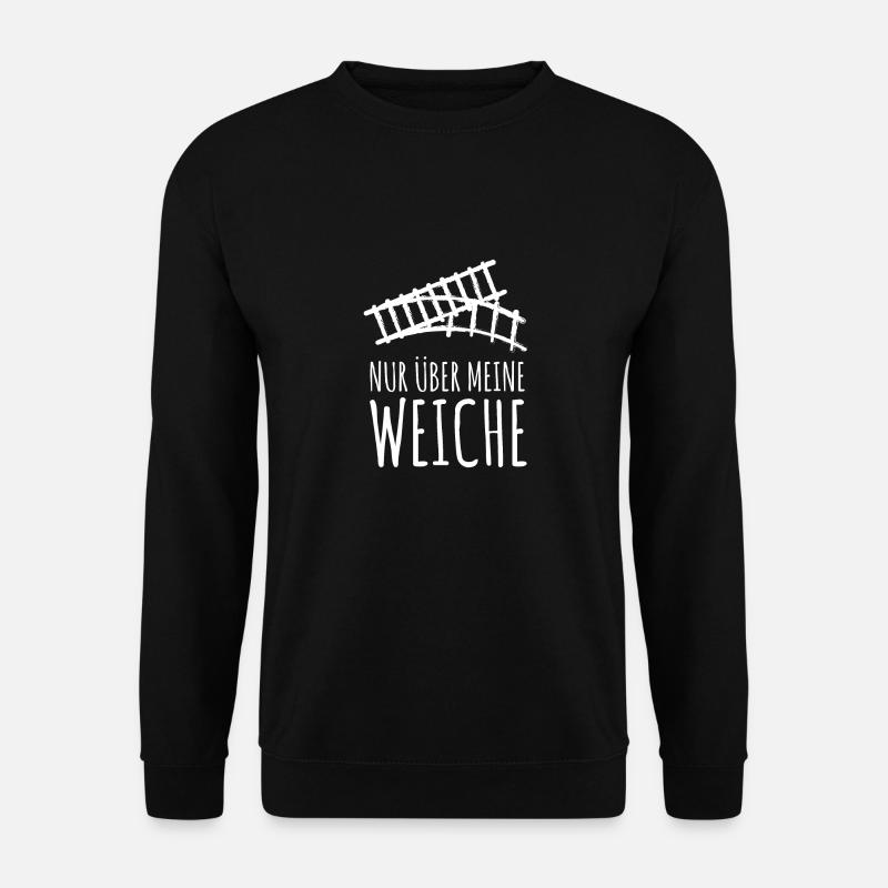 Eisenbahn Lokführer Modellbau Zugführer Lokomotive - Unisex Pullover - Schwarz