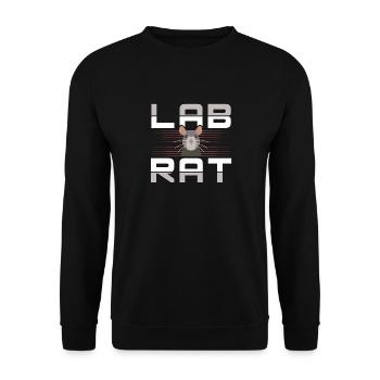 Lab Rat Funny Lab Tech Laboratory Technician - Unisex Sweatshirt - black - Front - Alina (178cm) & Michal (187cm)