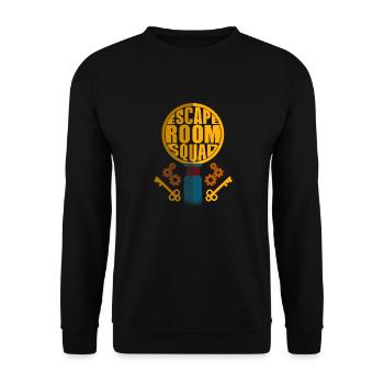 Escape room squad Keys Matching Escape Room Party - Unisex Sweatshirt - black - Front - Alina (178cm) & Michal (187cm)
