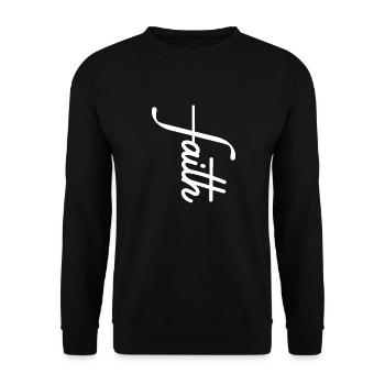 Croyance - Sweat-shirt Unisexe - noir - Devant - Alina (178cm) & Michal (187cm)