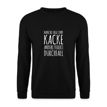 Altenpflege Pfleger Pandemie Krankenpflege - Unisex Pullover - Schwarz - Vorne - Alina (178cm) & Michal (187cm)