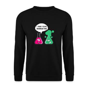 Drôle de motif de chimiste pour les nerds geeks cadeau - Sweat-shirt Unisexe - noir - Devant - Alina (178cm) & Michal (187cm)