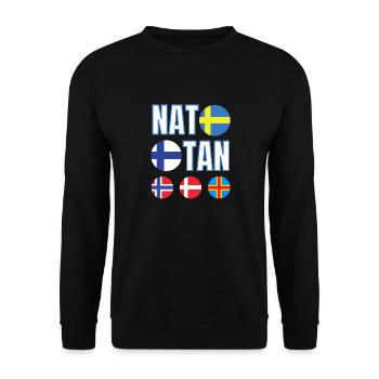 NATO I take Finland Sweden plus Norway Denmark Iceland - Unisex Sweatshirt - black - Front - Alina (178cm) & Michal (187cm)