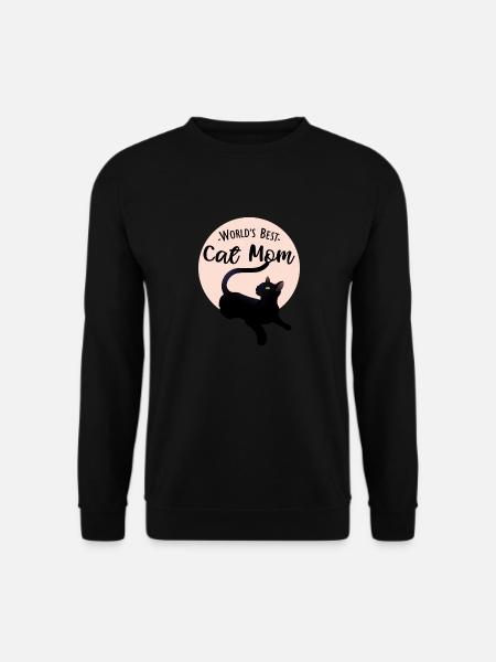 meilleur chat maman tee-shirt, chat maman tshirt, chat maman - Sweat-shirt Unisexe - noir