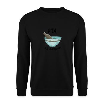 PTA aus Leidenschaft, Pharmazie Apotheke - Unisex Pullover - Schwarz - Vorne - Alina (178cm) & Michal (187cm)