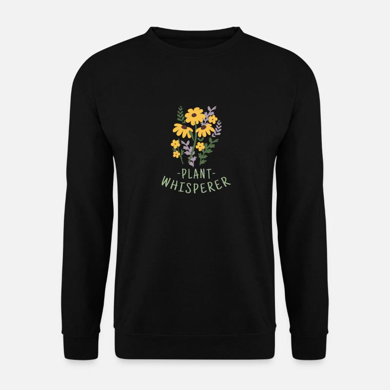Blumen Pflanzen - Unisex Pullover - Schwarz