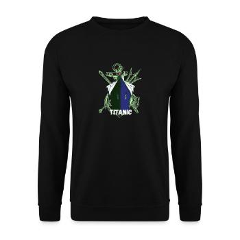 Titanic Remembered, RMS Titanic remembrance day - Unisex Sweatshirt - black - Front - Alina (178cm) & Michal (187cm)